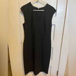 Ann Taylor black cap sleeve dress size 10 WORN ONCE!